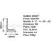 Zappette fresa Maschio modelli A e H piatto 70X6 a squadra 10DX E 10SX