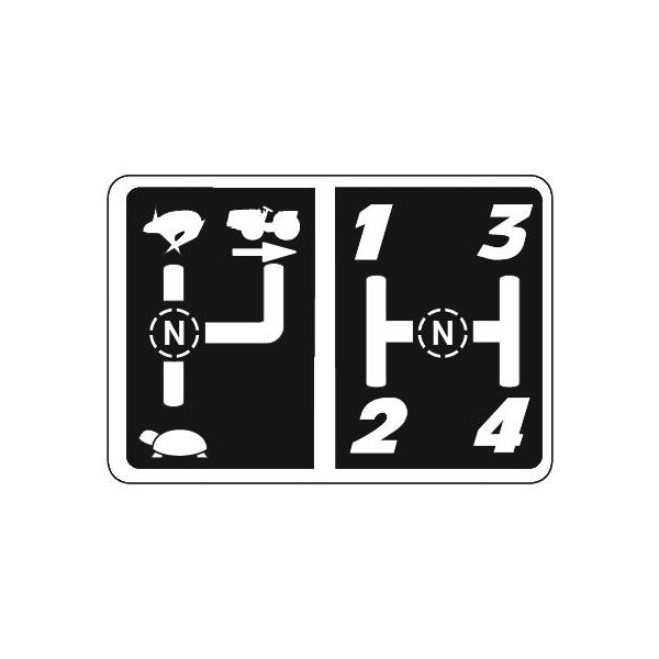 Adesivo schema marce per trattori Antonio Carraro