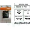Catena stihl ms 170 44 maglie passo 9,32 mm spessore 1,3 mm