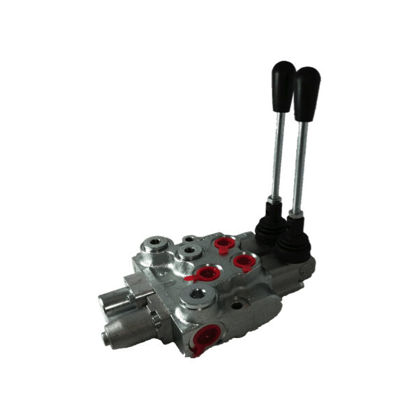 Distributore idraulico per trattore con due leve