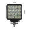 Faro led da lavoro 10/36V 48W universale AMA
