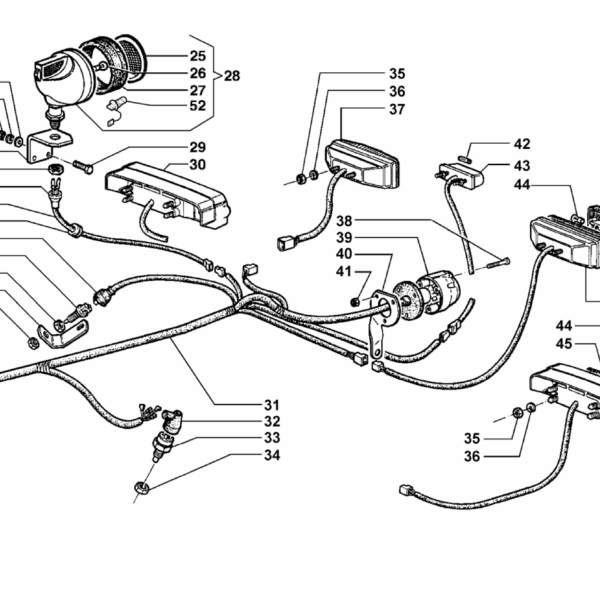 F03-0010 ESPLOSO IMPIANTO ELETTRICO POSTERIORE