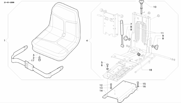 E05-0040 ESPLOSO SEDILE