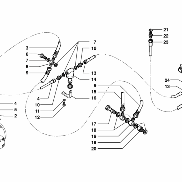D06-0010 ESPLOSO IMPIANTO IDRAULICO PTO ANTERIORE