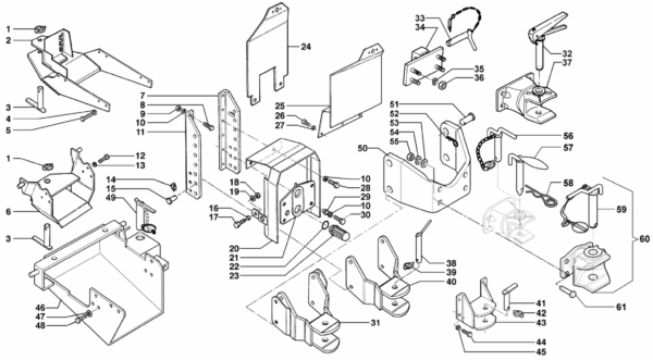 D02-0010 ESPLOSO GANCIO TRAINO TRATTORE