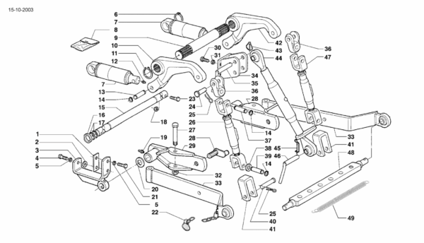 D01-0030 ESPLOSO DISPOSITIVO ATTACCO ATTREZZI