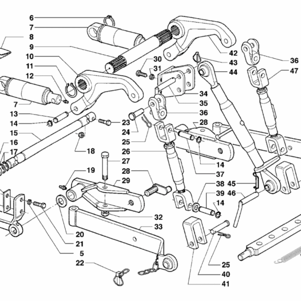 D01-0030 ESPLOSO DISPOSITIVO ATTACCO ATTREZZI