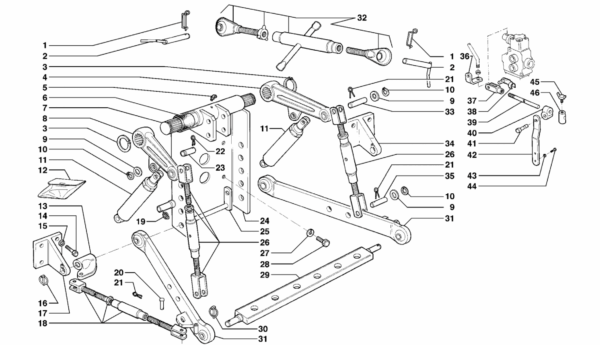 D01-0020 ESPLOSO DISPOSITIVO ATTACCO ATTREZZI