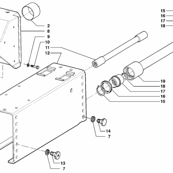 B02-0010 ESPLOSO CORPO E TRASMISSIONE CENTRALE