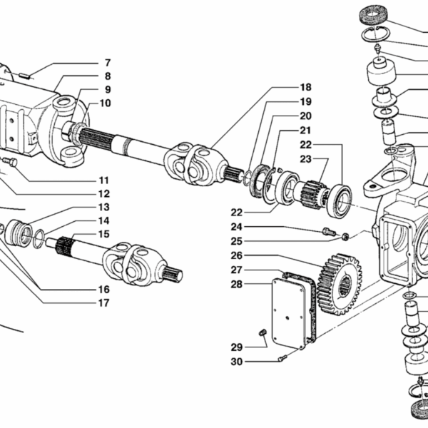 B04-0030 ESPLOSO PONTE ANTERIORE TIGRONE 4X4
