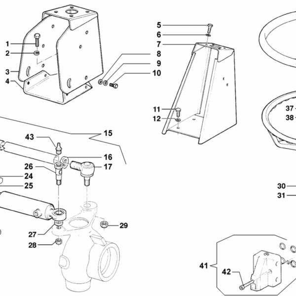 C07-0020 ESPLOSO STERZO IDRAULICO