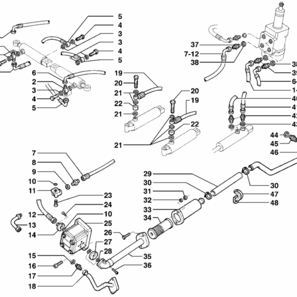 D03-0010 IMPIANTO IDRAULICO DA POMPA A IDROGUIDA