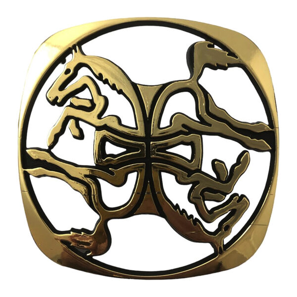 Logo Antonio Carraro colore oro per trattori dalla serie 15