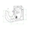 Attacchi rapidi trattore a saldare Cat 2 light per bracci sollevatore