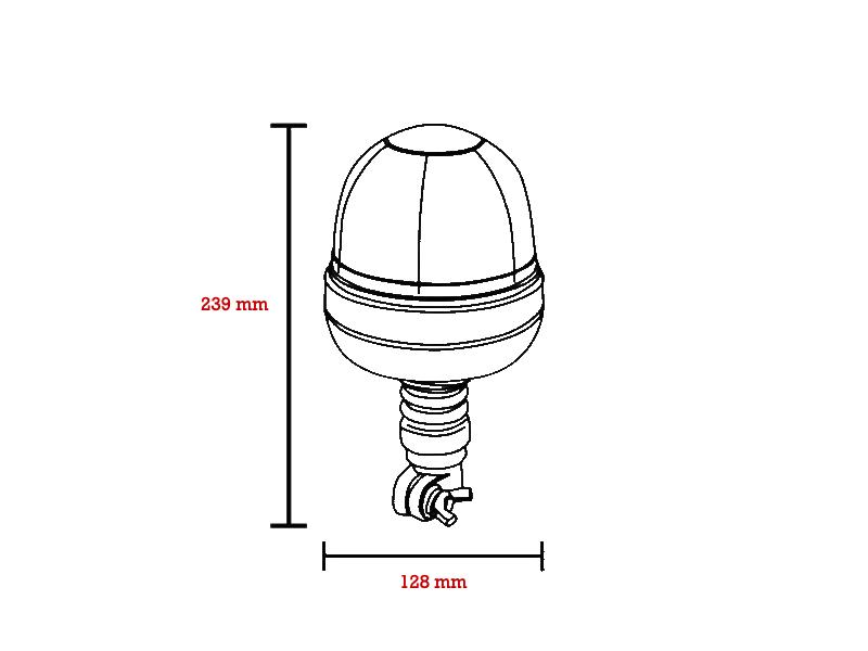 misure lampeggiante arancione ama 63112