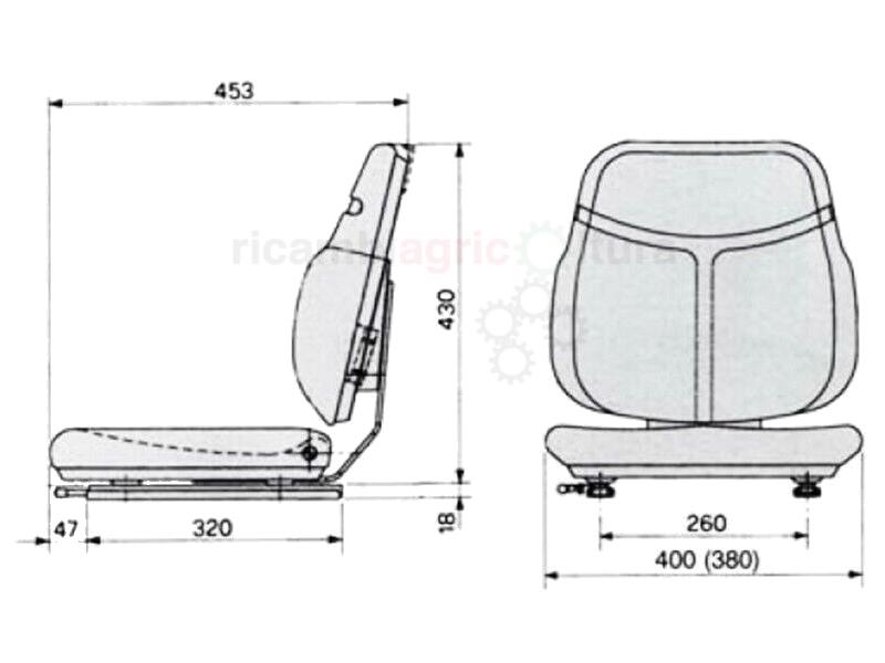 Misure sedile COBO SC74