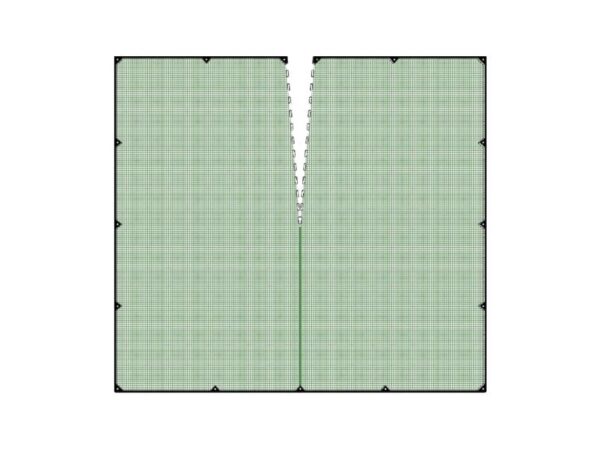 Rete olive 10x10 antispina con taglio centrale bordo rinforzato ed occhielli alta qualit&agrave;