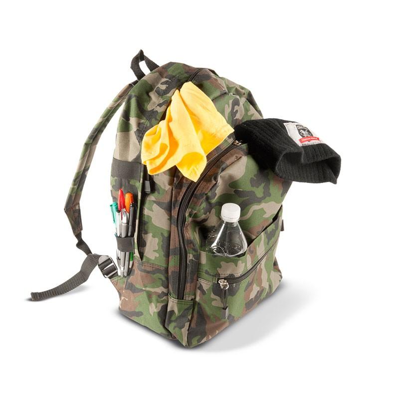 Zaino CCE CAMO Day Pack 25L | Militare Mimetico | Leggero E Resistente | Borsa Scuola Trekking | Regolabile | Poliestere 600D