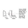 Zappe per fresa Maschio modelli VIRAT e U piatto 80X7 a squadra 10DX e 10SX
