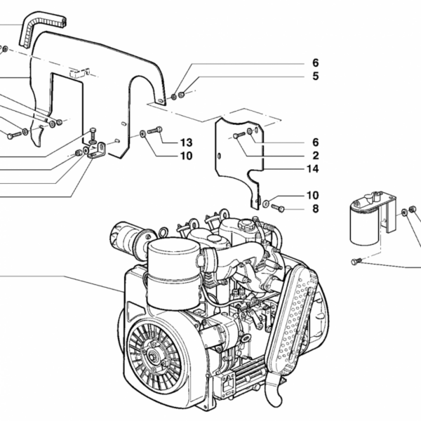 esploso applicazione motore 3700