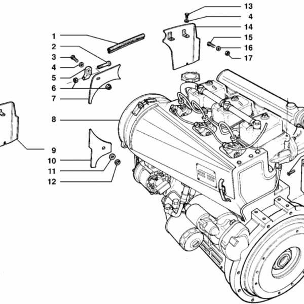 esploso ricambi motore vm per trattori serie 21 Antonio Carraro