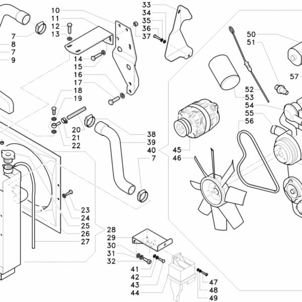 Esploso motore 5400 Serie 21 Antonio Carraro