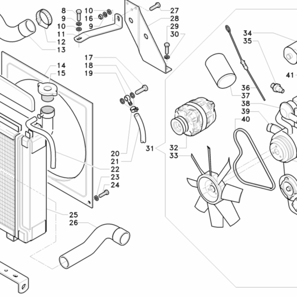 Esploso motore 7700 Serie 21 Antonio Carraro
